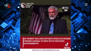 Dr Robert Malone - World Economic Forum agenda to Infiltrate Governments