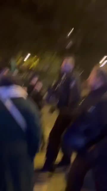 The German police are not afraid of Islamic crowds.