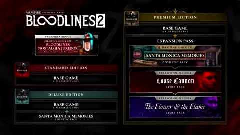 HUGE Vampire The Masquerade Bloodlines 2 UPDATES - NEW Clans Details, Premium Edition Changes + More