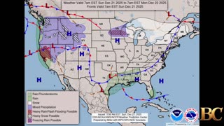 National Weather Forecast (December 22, 2025)