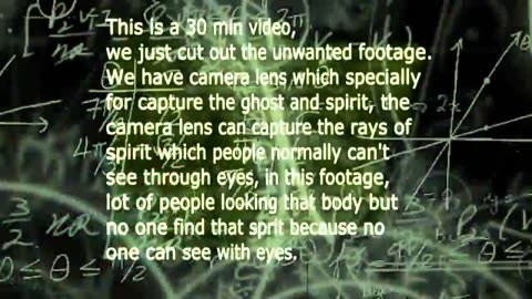 SPIRIT LEAVING A MANS BODY AT AN ACCIDENT SITE