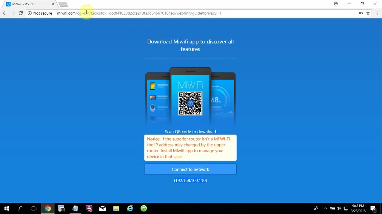 Configure Repeater Mode on Xiaomi MI 3C Wireless router NETVN