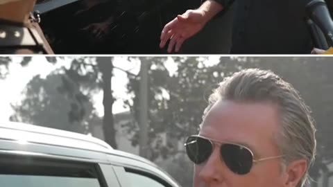 Moment LA Resident Confronts Gavin Newsom