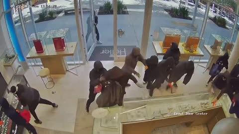 Mob of 20+ thugs ransack jewelry store in San Ramon, CA 