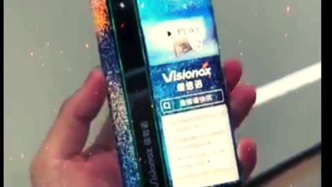 Visionox's screen display actually uses a wraparound screen concept phone. Tri-f