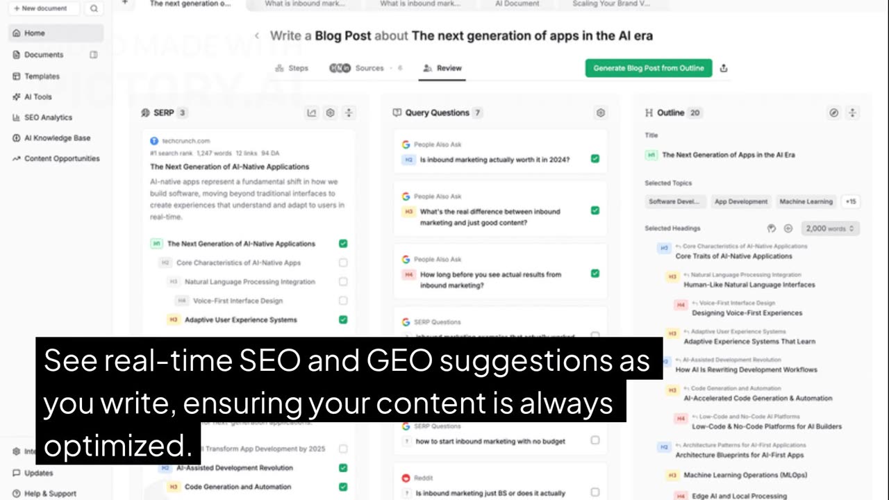 Create Content That Ranks on Google and Gets Cited by AI | Frase SEO + GEO Platform