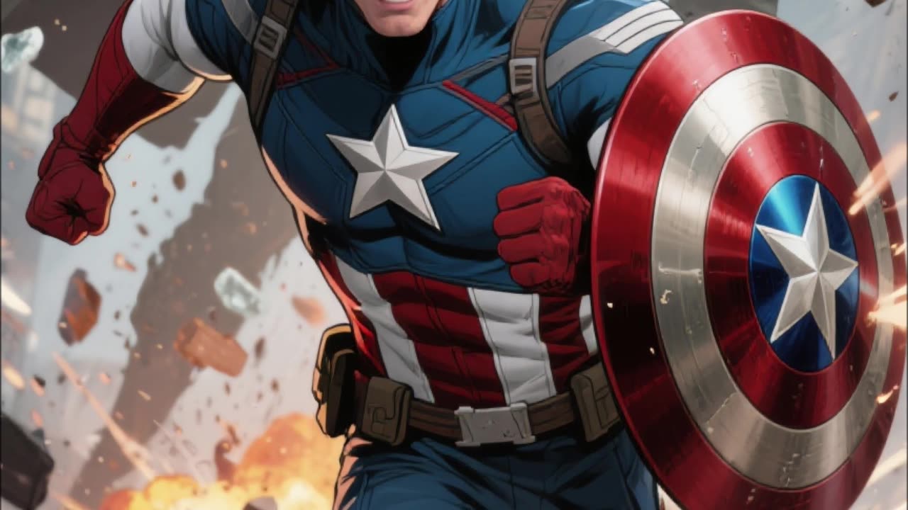 Captain America versus the Red Skull.