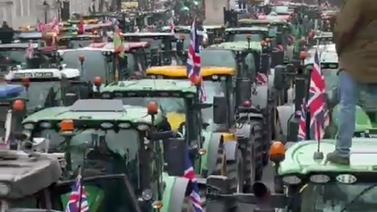 Farmers brought hundreds of tractors to Whitehall to protest new taxes that could shut down farms