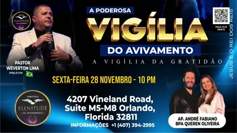 VIGILIA DA GRATIDÃO EM ORLANDO!!!