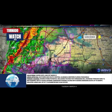 🌪️ Tornado Watch #22: Intense Tornadoes Possible Tonight! #shorts #weatherupdate