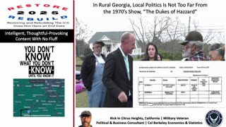 In Rural Georgia, Local Politics Is Not Too Far From the 1970’s Show, “The Dukes of Hazzard”