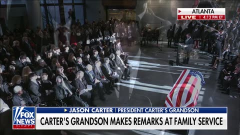 Jason Carter pays tribute to his grandfather at Atlanta service