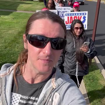 Scott Presler | Marching to an early in-person voting location for Jack Ciattarelli