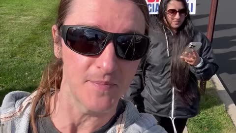 Scott Presler | Marching to an early in-person voting location for Jack Ciattarelli