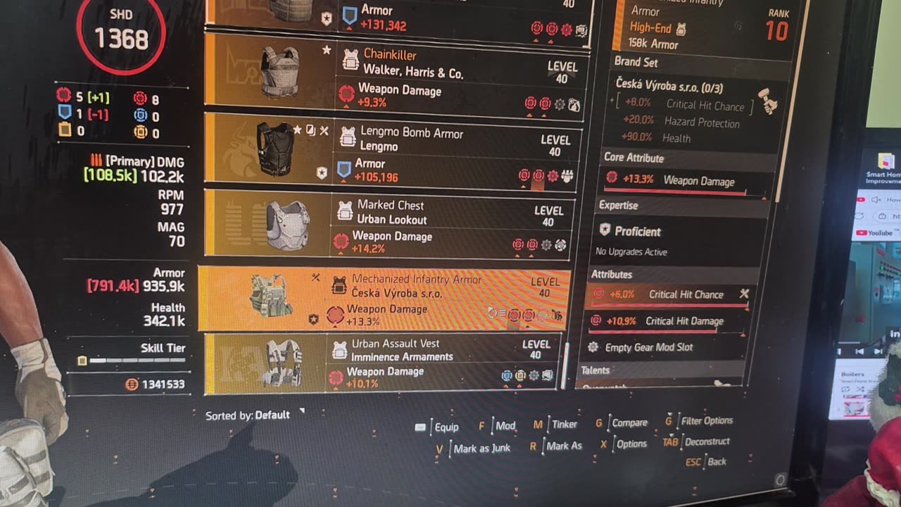 Striker Build For Multi Player In Tom Clancy Division 2!