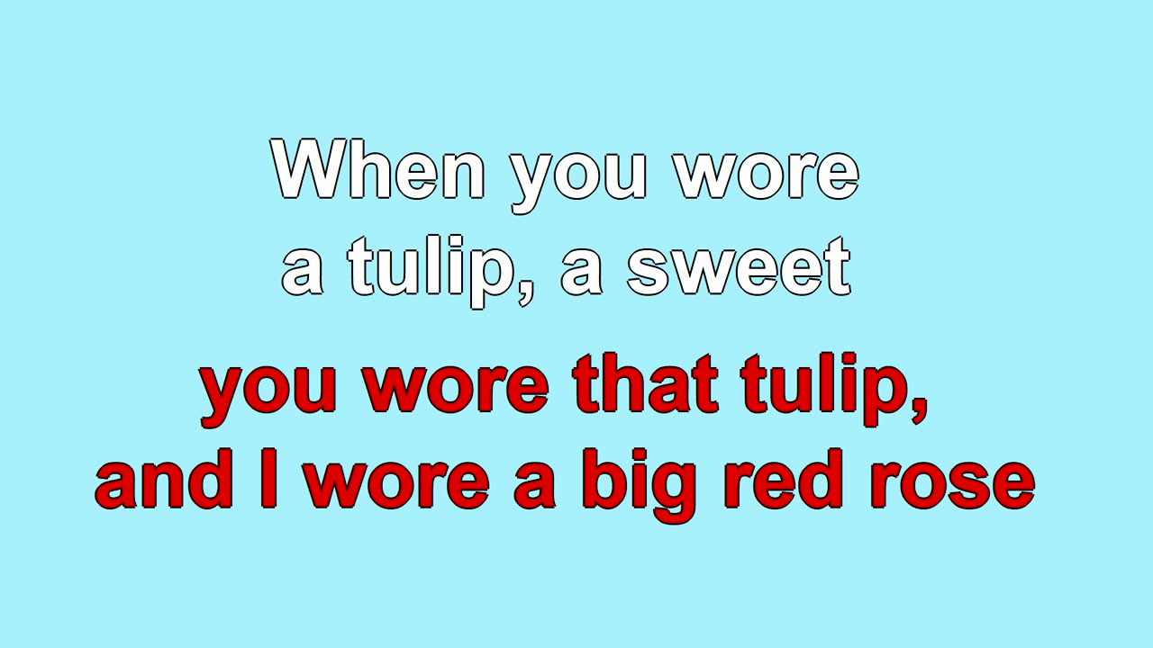 When You Wore a Tulip (1914)