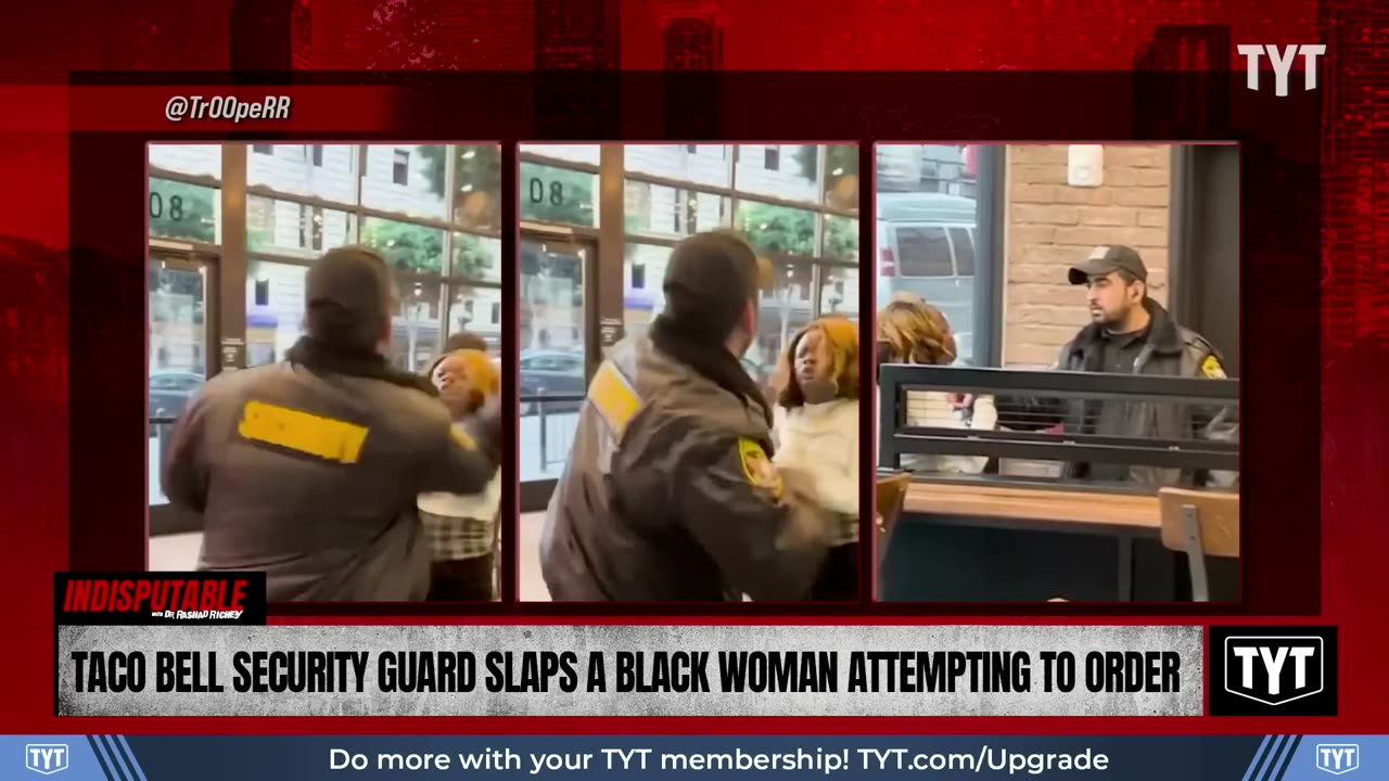 Unhinged Security Guard SLAPS Black Woman Ordering Taco Bell