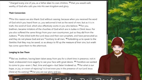 Forest and Fields Daily reading: 1 Thessalonians 2-3