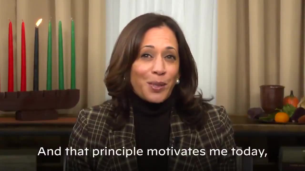 Kamala: "I grew up celebrating Kwanzaa"