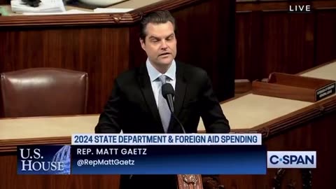 Flashback to Rep Matt Gaetz Saying USAID Funding Should Be Zilch