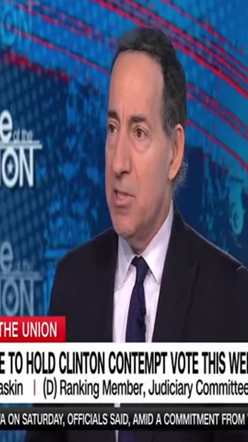 D-Rep Jamie Raskin: I'll Vote No on Holding Clintons in CONTEMPT of Congress