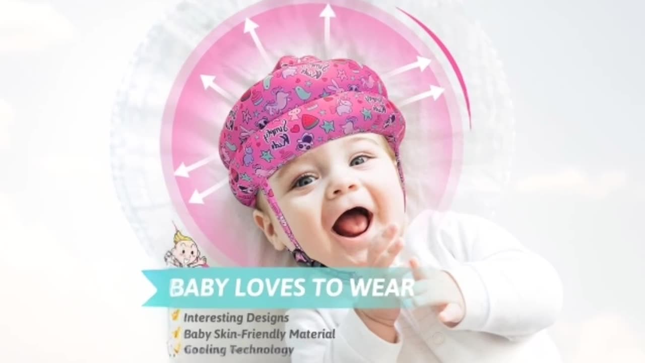 Baby Head Protector - Baby Helmet for Crawling Walking Running - No Bumps and Soft Cushion -