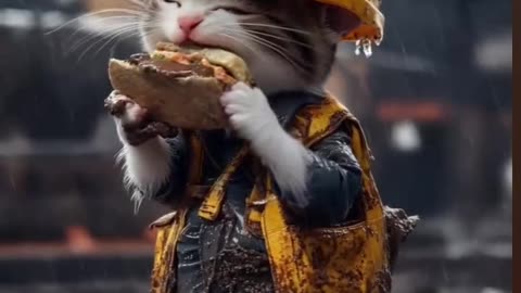Cat and kittens