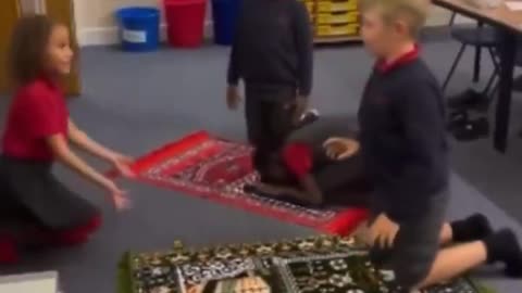 There are many videos where British Christian students are taught to submit to Allah