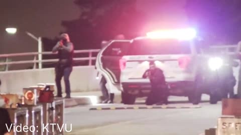 Law enforcement opened fire at driver backing U-Haul truck into line of police