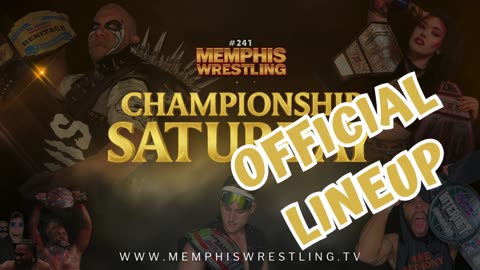 OFFICIAL LINEUP for tomorrow !! Memphis Wrestling !