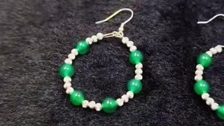 GN-20241227-02 Winter natural chrysoprase boutique earrings are the best choice for collectors