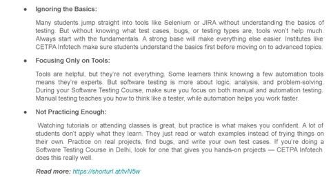 6 Common Mistakes to Avoid During Software Testing Training