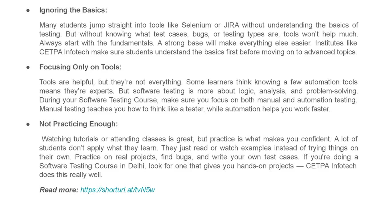6 Common Mistakes to Avoid During Software Testing Training