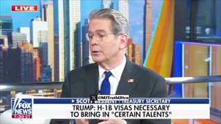 Scott Bessent destroys the H-1B Visa Rage Bait out there