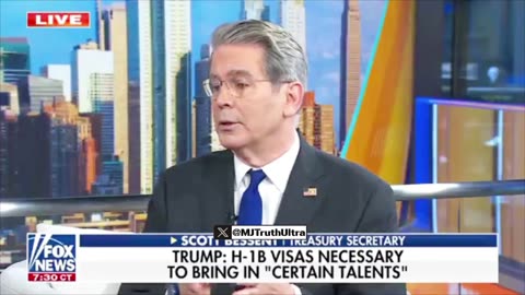 Scott Bessent destroys the H-1B Visa Rage Bait out there