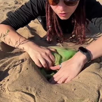 Not the treasure she expected… but definitely the coolest 🦠