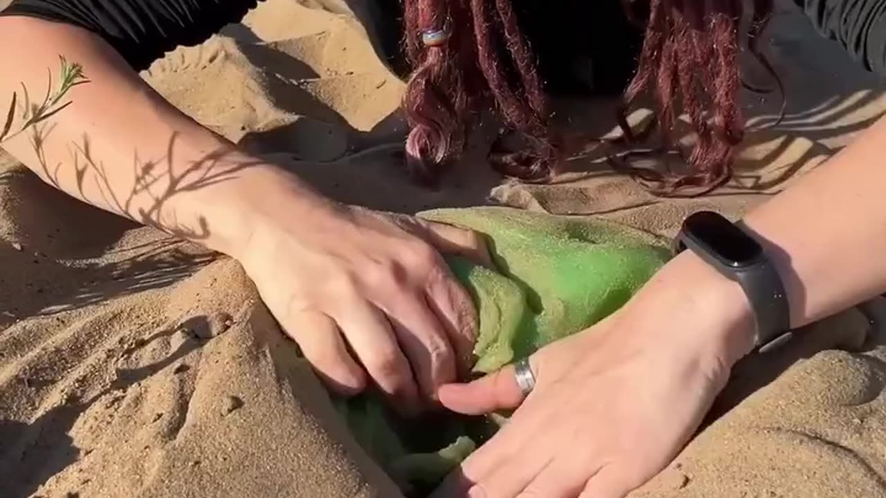 Not the treasure she expected… but definitely the coolest 🦠