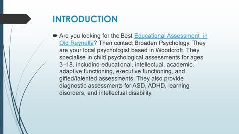 Best ADHD Assessment in Old Reynella