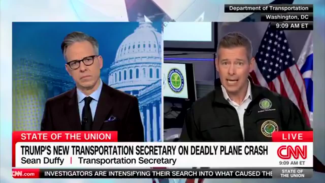 Sean Duffy refuses to let Jake Tapper trap him with question about Trump