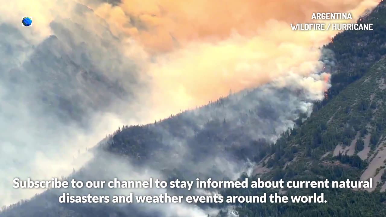 Un ouragan a transformé un incendie en un important feu de forêt en Argentine