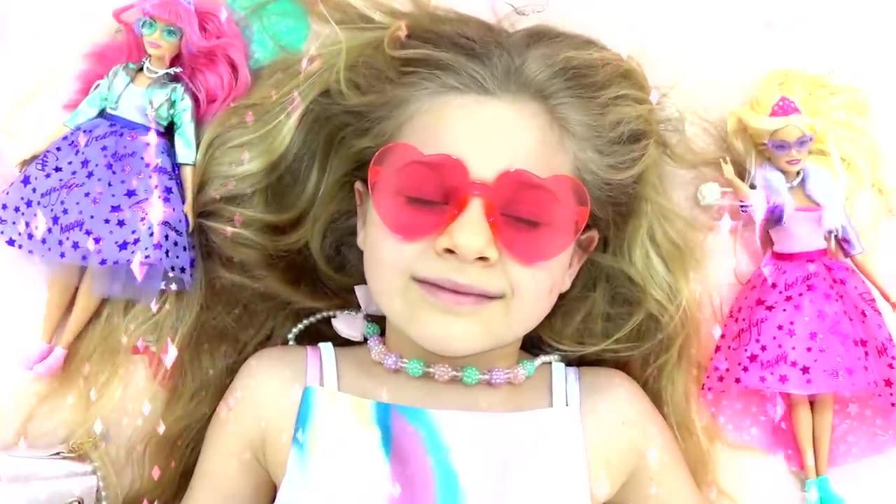 Diana and Roma play with Barbie Toys from Barbie Princess Adventure