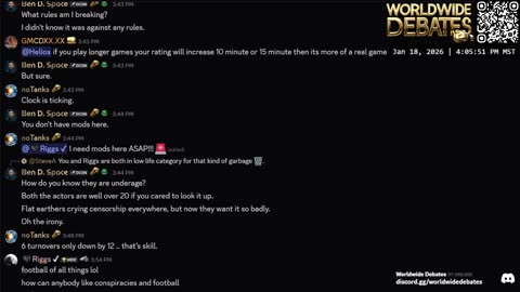 0293 WIDESTREAM - Worldwide Debates - YouTube/Twitch/Rumble