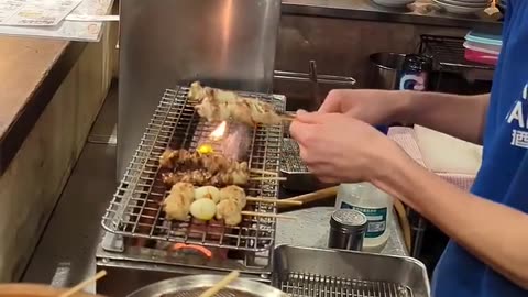 INSANE Juicy Grilled Chicken Skewers in Tokyo! 🔥 Best Yakitori at Omoide Yokocho!
