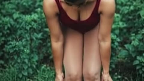 She takes off her pants