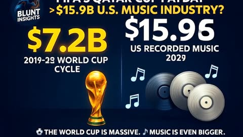 FIFA’s $7.5B Qatar Payday vs $15.9B U.S. Music Industry | Blunt Insights