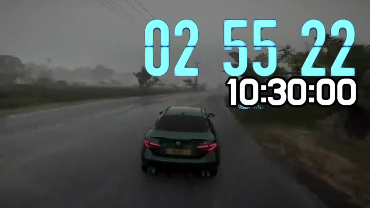 car driving for 10 hours and 30 minutes