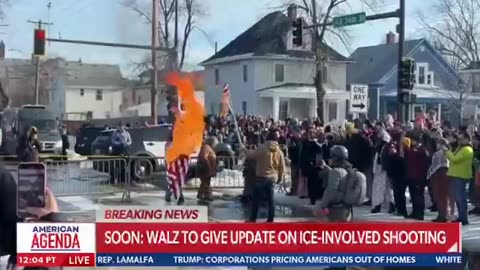 they’re now burning the American flag in Minnesota…