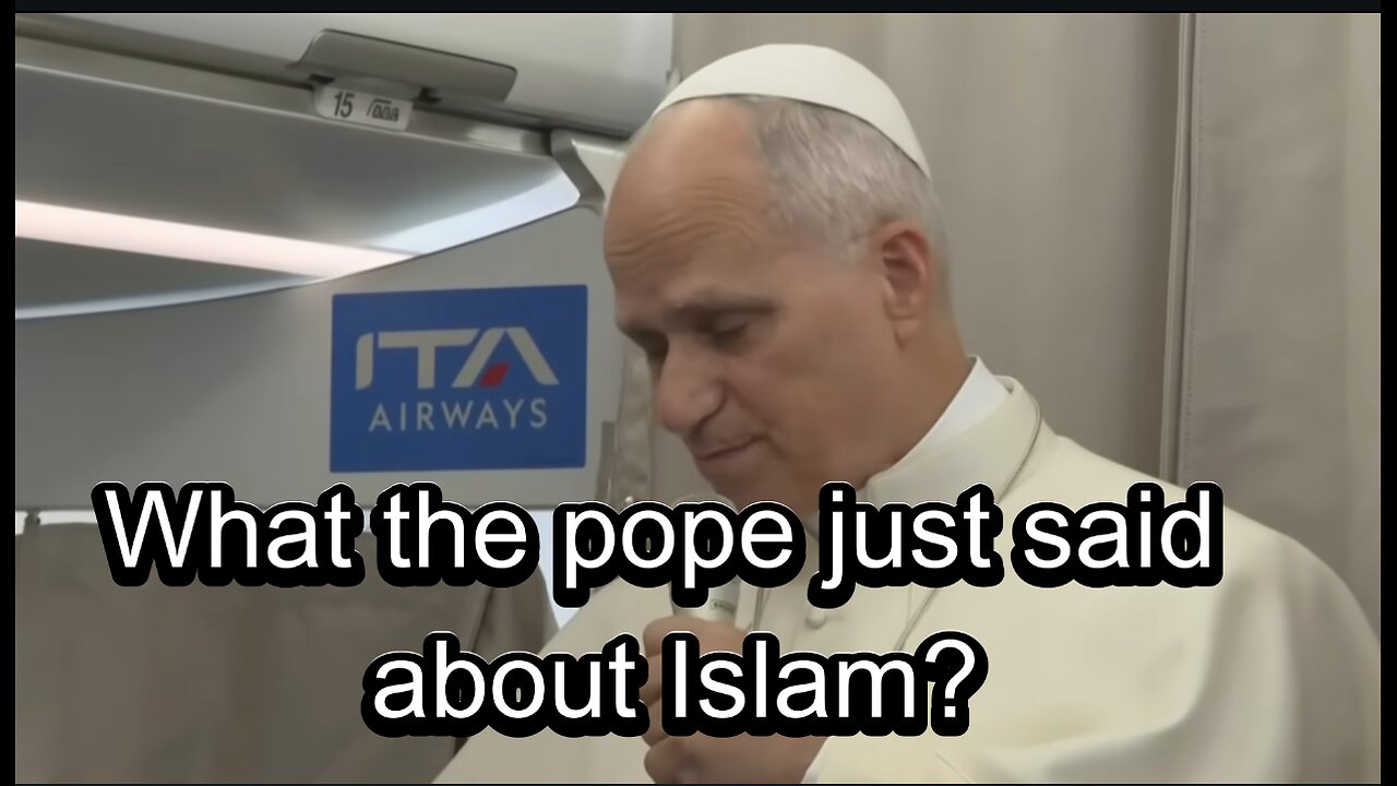Hilarious advice from pope speak about Islam