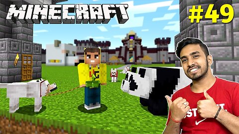 Finally Panda And Dogs In My Castle | MINECRAFT Gameplay 49