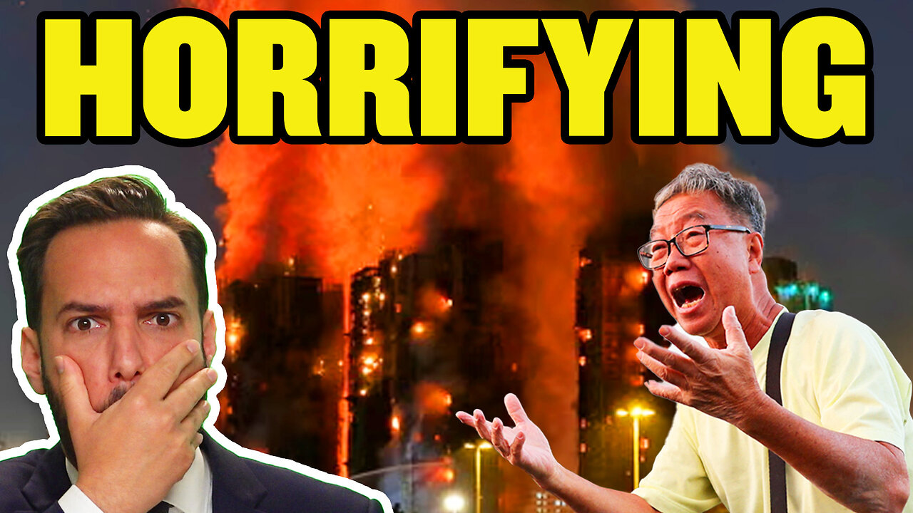 DEVASTATING Fire At Hong Kong High-Rise Housing Complex